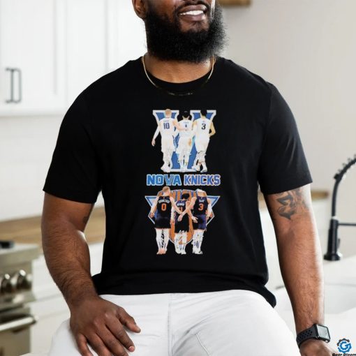 Official New York Knicks Villanova Wildcats The Best Trios T Shirt