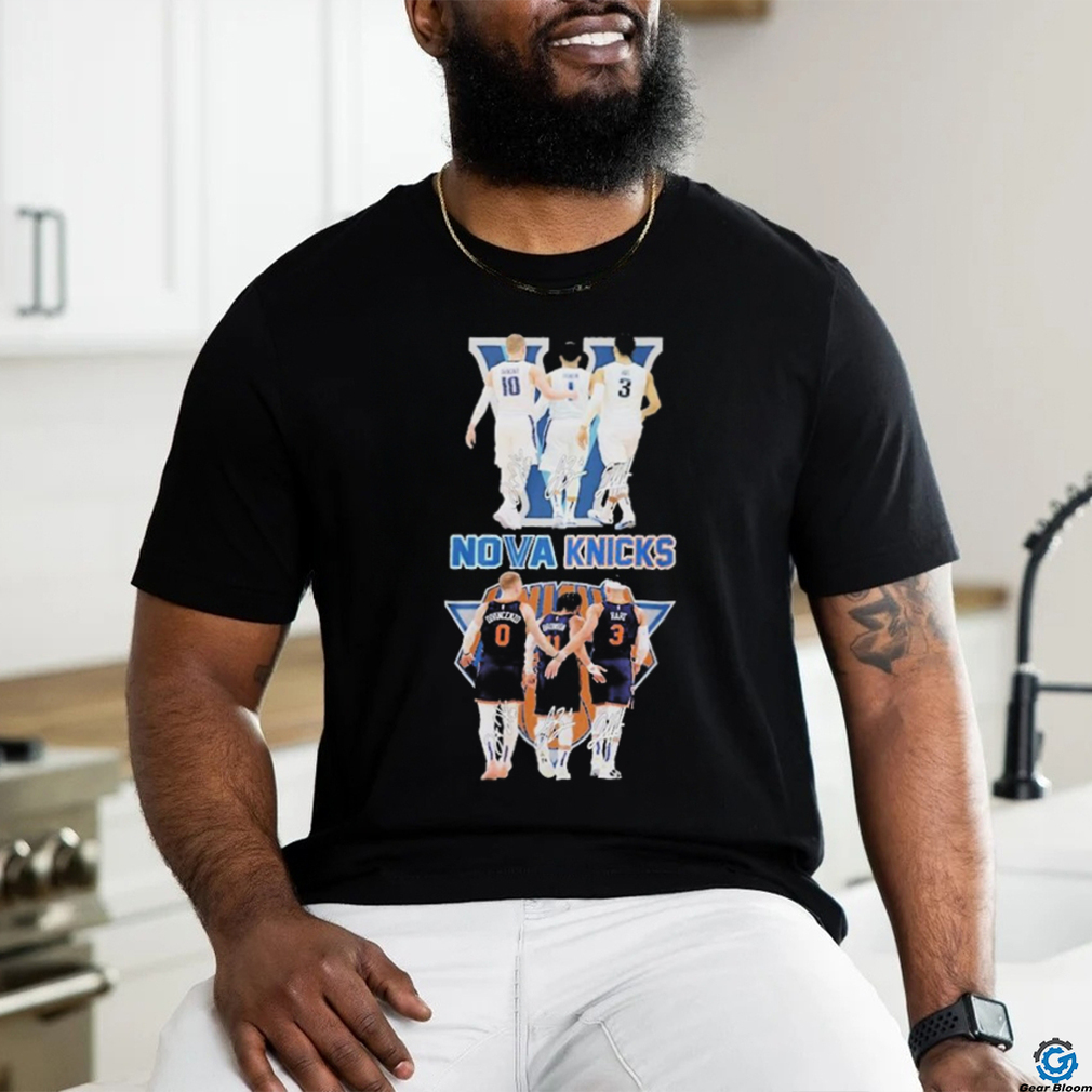 Official New York Knicks Villanova Wildcats The Best Trios T Shirt Official New York Knicks Villanova Wildcats The Best Trios T Shirt