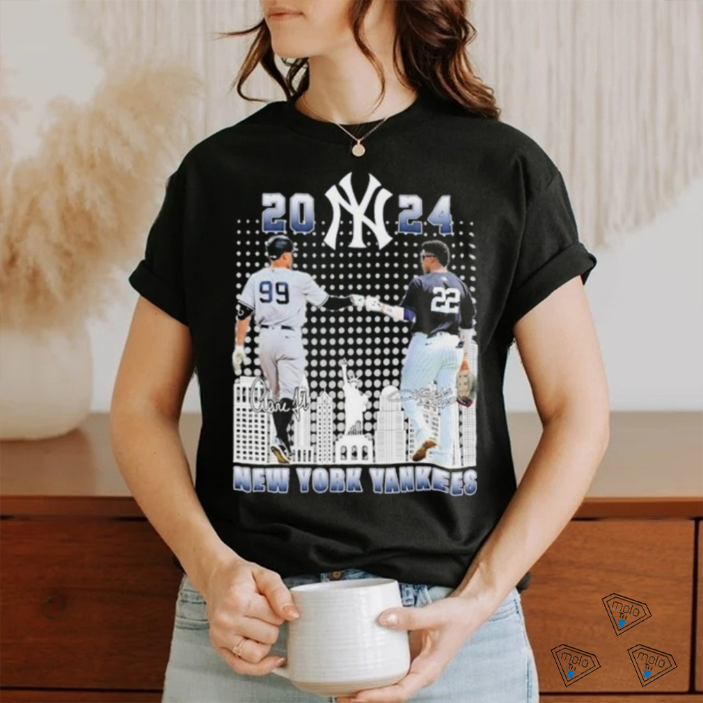 Official New York Yankees Juan Soto And Aaron Judge 2024 Signature Shirt Official New York Yankees Juan Soto And Aaron Judge 2024 Signature Shirt