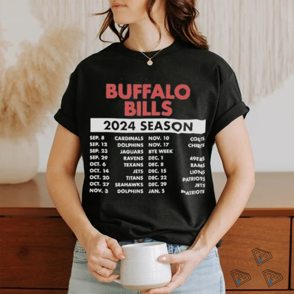 Official Official Buffalo Bills Schedule 2024 Season Shirt Official Official Buffalo Bills Schedule 2024 Season Shirt
