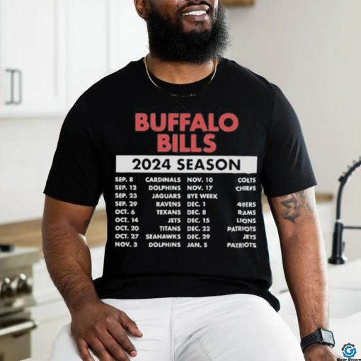 Official Official Buffalo Bills Schedule 2024 Season Shirt