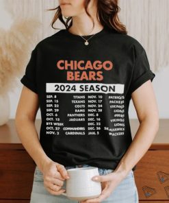 Official Official Chicago Bears Schedule 2024 Season Shirt
