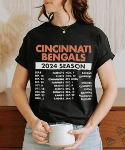 Official Official Cincinnati Bengals Schedule 2024 Season Shirt