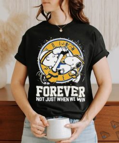 Official Official Snoopy And Charlie Brown Indiana Pacers Forever Not Just When We Win Shirt