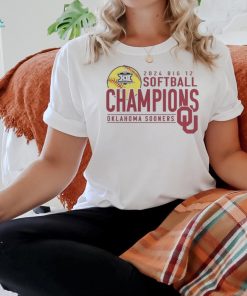 Official Oklahoma Sooners 2024 Big 12 Softball Conference Tournament Champions Base Stealer T Shirt