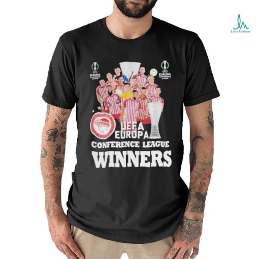 Official Olympiakos F.C. UEFA Europa Conference League Winners 2024 Shirt