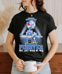 Official Peanuts Snoopy And Charlie Brown Watching Western Bulldogs Forever Not Just When We Win Shirt