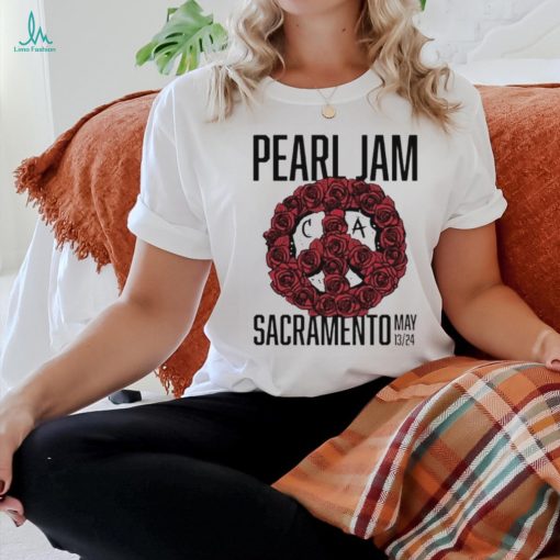 Official Pearl Jam In Sacramento, CA On May 13 2024 Event Shirt