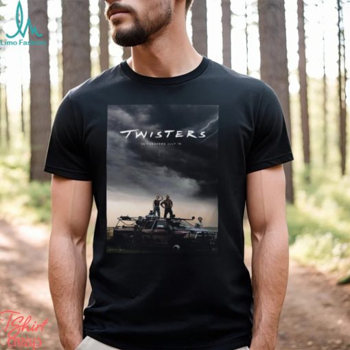 Official Poster For Twisters Releasing In Theaters On July 19 T Shirt