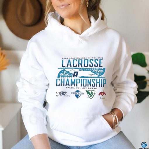 Official Salem, VA 2024 NCAA Division III Women’s Lacrosse Championship Shirt