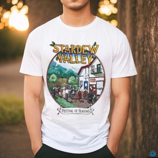 Official Stardew Valley Festival Of Seasons Tour T shirts