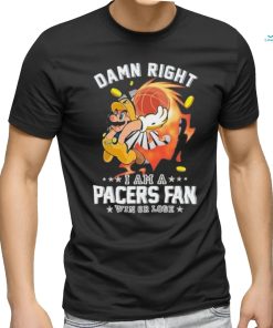 Official Super Mario Damn Right I Am A Indiana Pacers Fan Win Or Lose Shirt