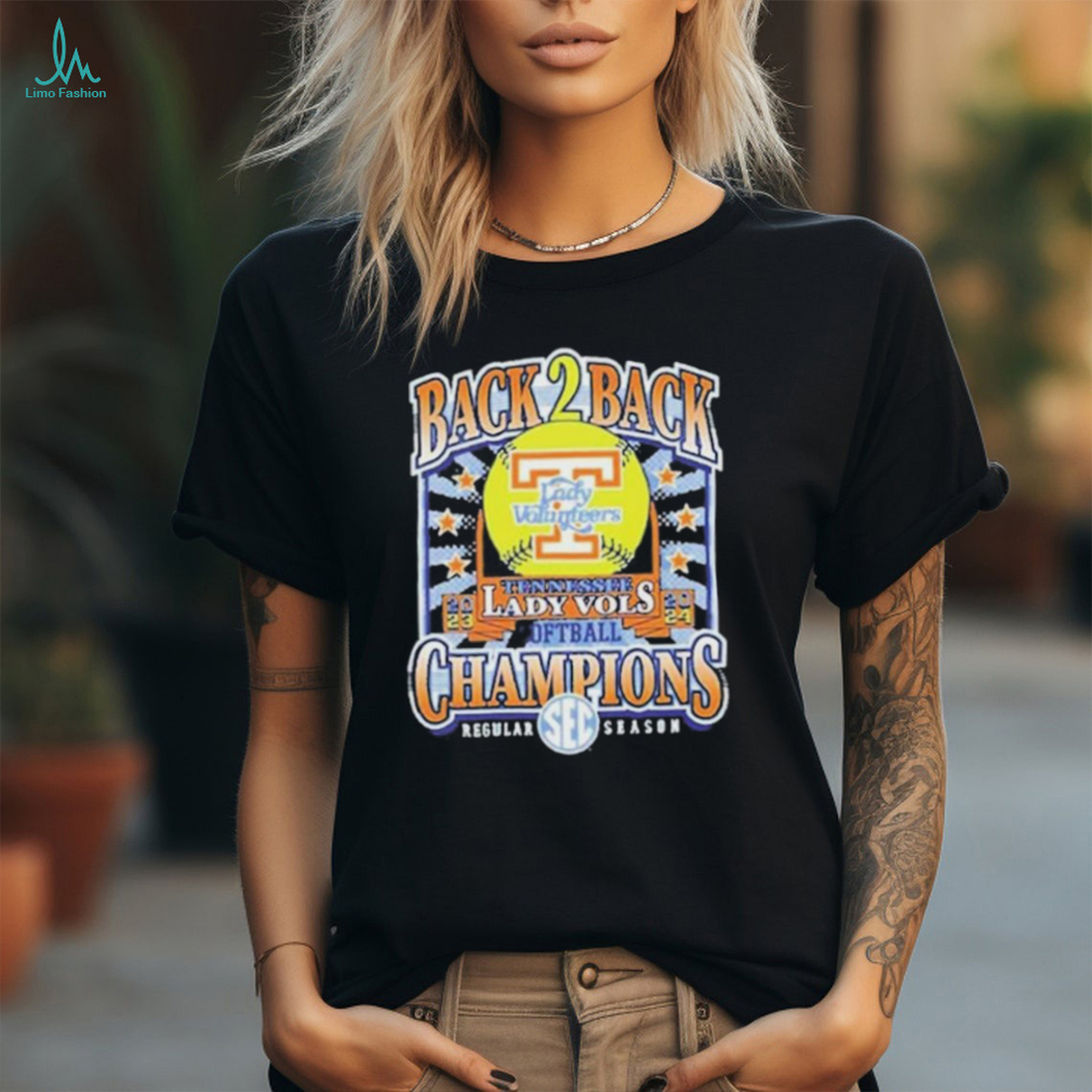 Official Tennessee Lady Vols 2024 SEC Softball Regular Season Champs Back 2 Back T Shirt Official Tennessee Lady Vols 2024 SEC Softball Regular Season Champs Back 2 Back T Shirt