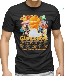 Official The Garfield Movie Thank You For The Memories T Shirt