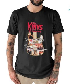 Official The Kinks 60th Anniversary Collection Signatures shirt