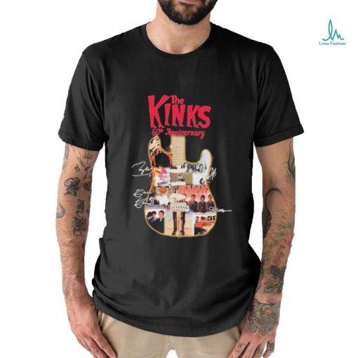 Official The Kinks 60th Anniversary Collection Signatures shirt