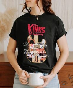 Official The Kinks 60th Anniversary Collection Signatures shirt