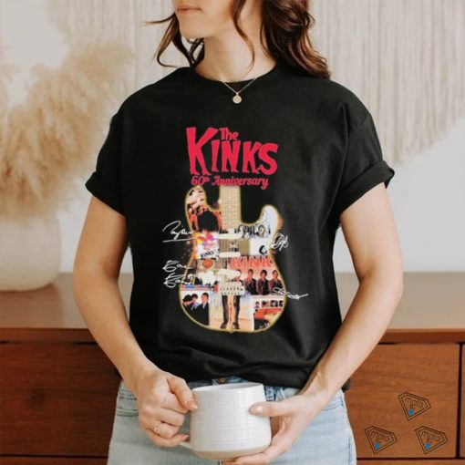 Official The Kinks 60th Anniversary Collection Signatures shirt