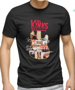 Official The Kinks 60th Anniversary Collection Signatures shirt