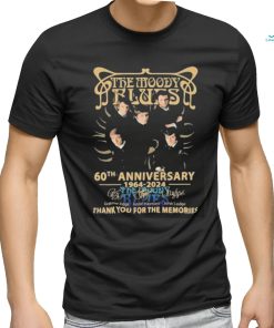 Official The Moody Blues 60th Anniversary 1964 2024 Thank You For The Memories Signatures Shirt