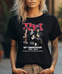 Official The Who 60th Anniversary 1964 2024 Thank You For The Memories Signature T Shirt