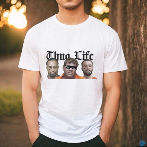 Official Thug Life Tiger Woods, John Daly , Scottie Scheffler Mugshot Shirt