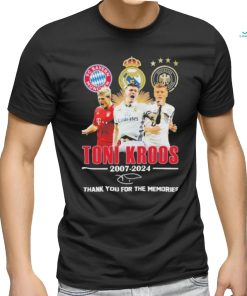 Official Toni Kroos 2007 2024 Thank You For The Memories T Shirt