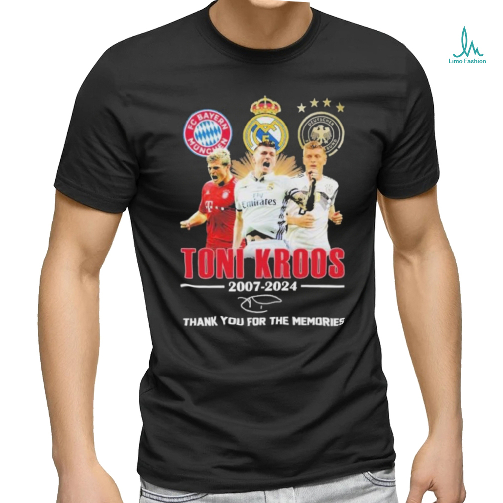 Official Toni Kroos 2007 2024 Thank You For The Memories T Shirt Official Toni Kroos 2007 2024 Thank You For The Memories T Shirt