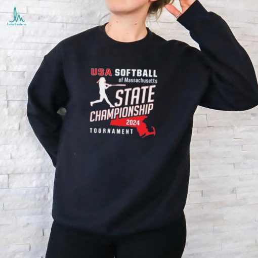 Official USA Softball of Massachusetts 2024 State Tournament Championship shirt