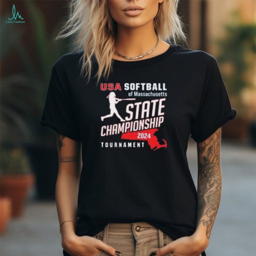 Official USA Softball of Massachusetts 2024 State Tournament Championship shirt