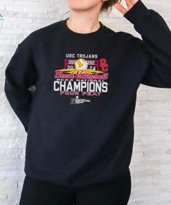 Official USC Trojans Women’s Beach Volleyball 2024 National Champs Four Peat Black shirt