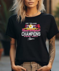 Official USC Trojans Women’s Beach Volleyball 2024 National Champs Four Peat Black shirt