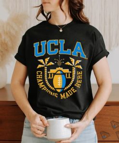 Official Ucla Football Black Gridiron Jon Jon Vaughns T shirt