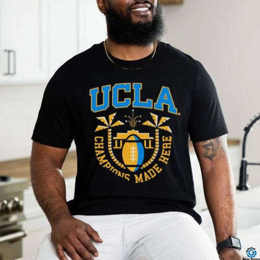 Official Ucla Football Black Gridiron Jon Jon Vaughns T shirt