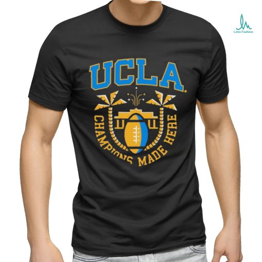 Official Ucla Football Black Gridiron Jon Jon Vaughns T shirt