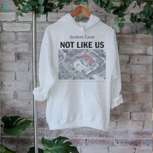 Official Vintage Newspaper Kendrick Lamar Not Like Us T Shirt