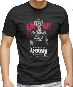 Official We Are Motorhead And We Play Rock & Roll In Memory Of Lemmy 1995 2025 The Man – The Myth – The Legend Shirt