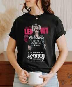 Official We Are Motorhead And We Play Rock & Roll In Memory Of Lemmy 1995 2025 The Man – The Myth – The Legend Shirt