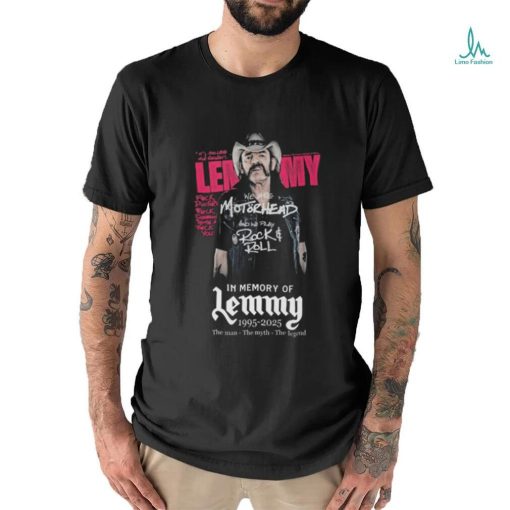 Official We Are Motorhead And We Play Rock & Roll In Memory Of Lemmy 1995 2025 The Man – The Myth – The Legend Shirt