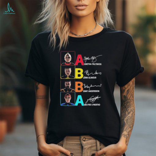 Official aBBA Faltskog Ulvaeus Andersson Lyngstad T Shirt