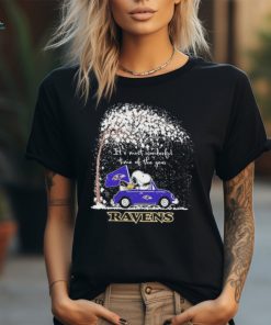 Official baltimore Ravens Snoopy It’s Most Wonderful Time Of The Year T Shirt