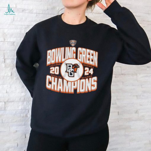 Official bowling Green 2024 Baseball Regular Season Champs Brown Shirt