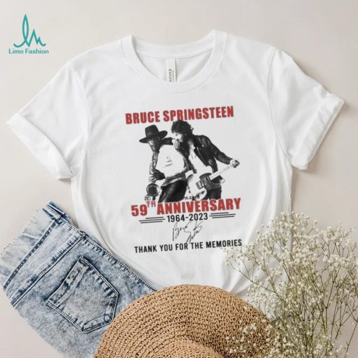 Official bruce Springsteen 59th Anniversary 1964 2023 Thank You For The Memories T Shirt