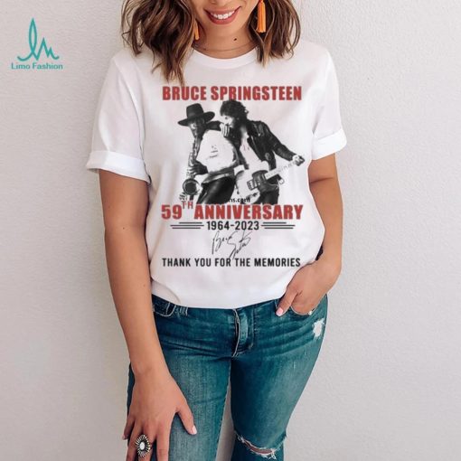 Official bruce Springsteen 59th Anniversary 1964 2023 Thank You For The Memories T Shirt