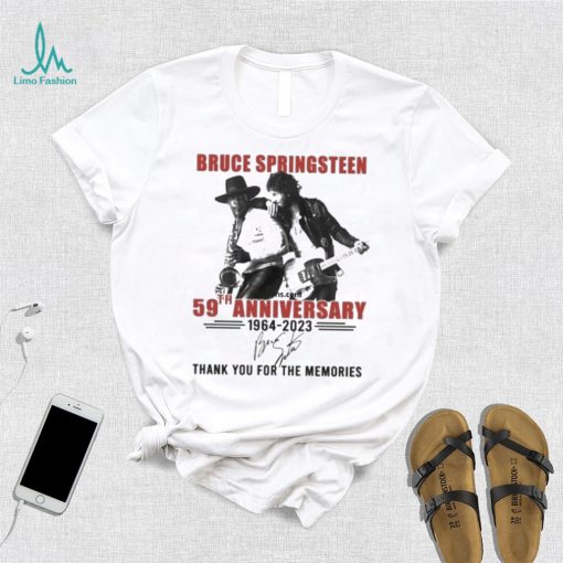 Official bruce Springsteen 59th Anniversary 1964 2023 Thank You For The Memories T Shirt