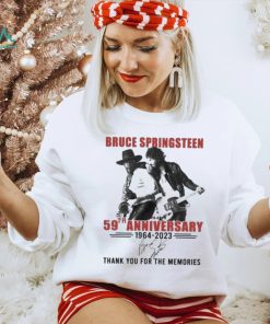 Official bruce Springsteen 59th Anniversary 1964 2023 Thank You For The Memories T Shirt