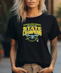 Official cardinal Gibbons Crusaders 2024 NCHSAA Lacrosse Tournament 4A Women 3 Peat State Champions Shirt