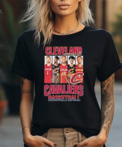 Official cleveland Cavaliers Basketball Team Starting 5 2024 Season T Shirt