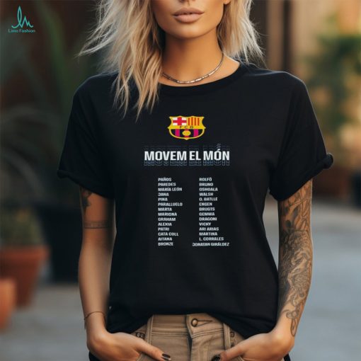 Official fC Barca Women Campiones D’Europa Europe Champions Movem El Mon 23 24 Shirt