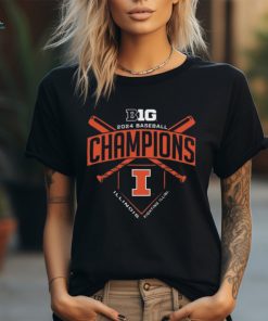 Official illinois Fighting Illini 2024 Big Ten Baseball Regular Season Champions T Shirt